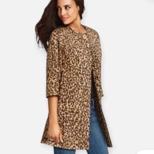 Cabi Leopard Print Coat